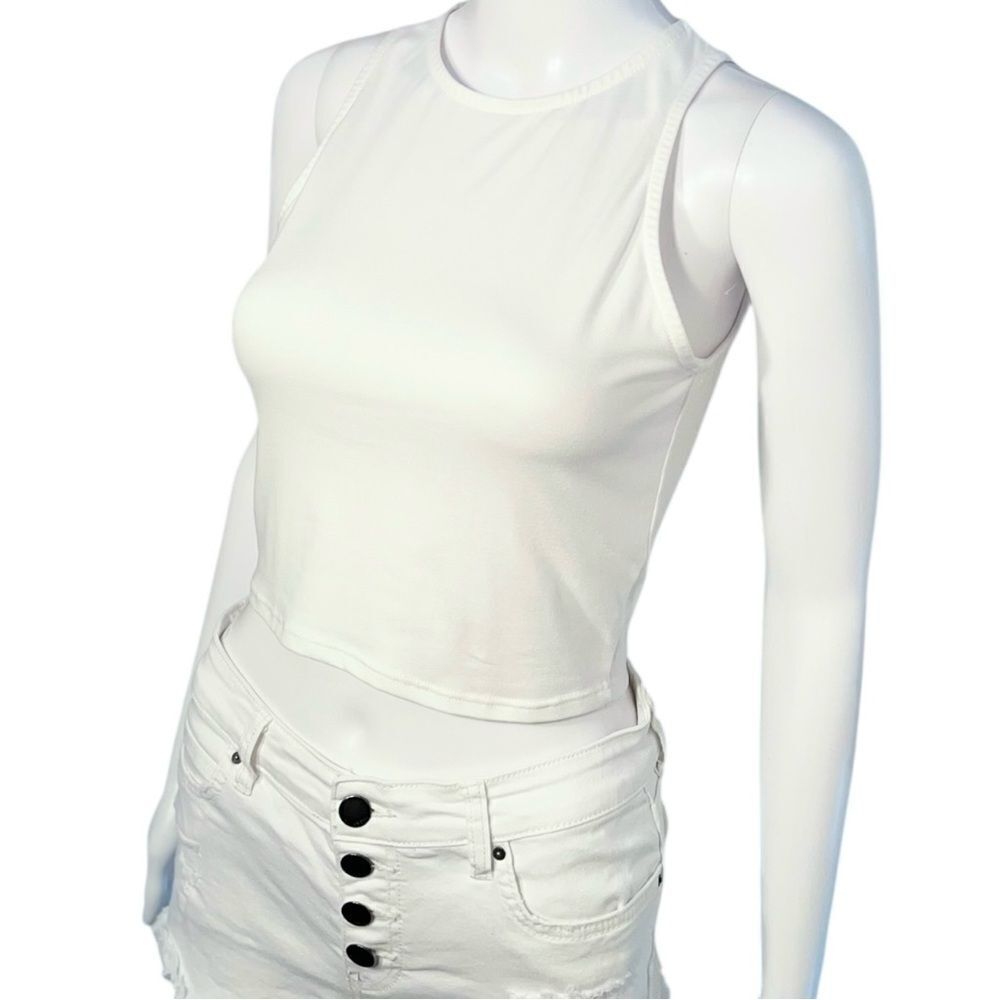 NWOT White Crop Top